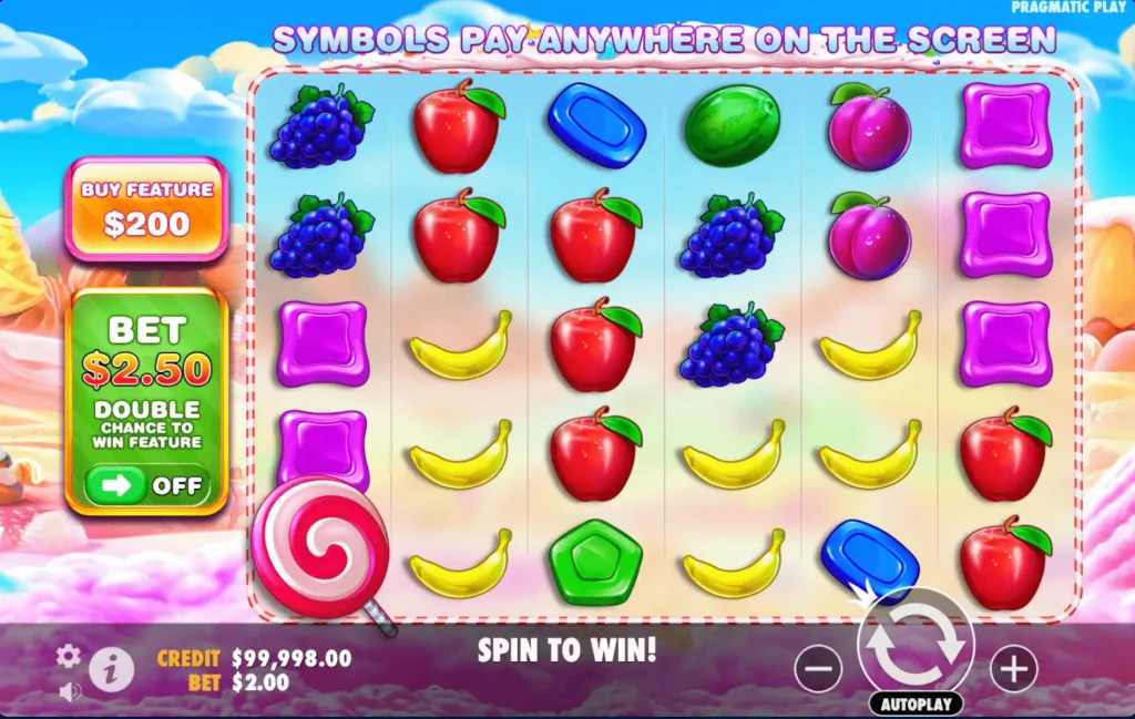 Внешний вид слота Sweet Bonanza